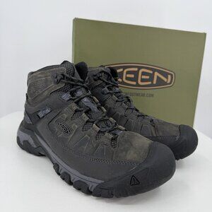 KEEN Men's Targhee III Mid Waterproof Hiking Boot size 13 D Wide in Magnet/Black